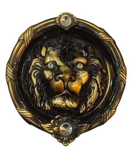 Brass Antique Lion Door Knocker, Size: 10 Inch at Rs 8650/piece in Madurai | ID: 23859256297