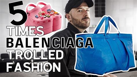 5 Times Balenciaga Trolled Fashion (Ikea Bag, Crocs & More!) - YouTube