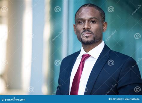 Handsome Black Business Man Portrait Stock Image - Image of mature ...