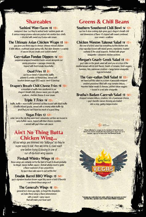 Guy Fieri's Kitchen & Bar: Menus, Hours & FAQs (July 2021) | Las vegas restaurants, Las vegas ...