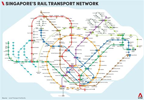 Singapore MRT List English and Chinese Station Names