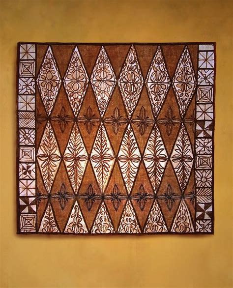 Tongan tapa cloth with Kalou design by tapapacifica on Flickr | Tongan ...