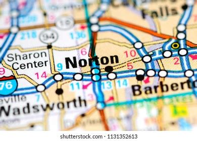 Norton Ohio Usa On Map Stock Photo 1131352613 | Shutterstock