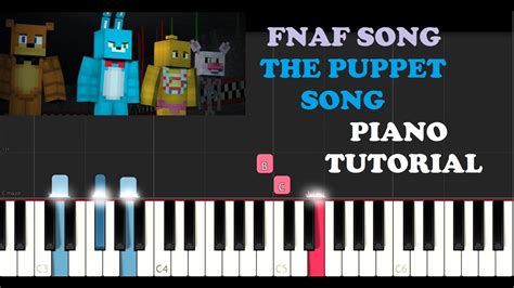 FNAF Song - The Puppet Song(Tryhardninja)(Piano Tutorial) - YouTube