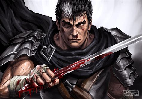 Guts fan art (by me) : r/Berserk