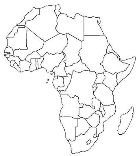 Blank Political Map Of Africa Printable - Printable Maps