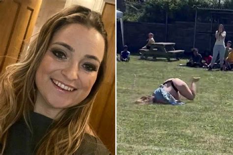 Single mum who accidentally mooned sports day hit on by hundreds of men from around the world ...