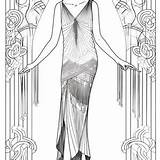 1920s Fashion Coloring Book Roaring20s Womenswear Digital Download  sketch template