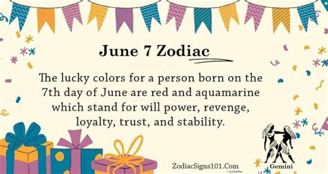 June 7 Zodiac is Gemini, Birthdays and Horoscope - ZodiacSigns101