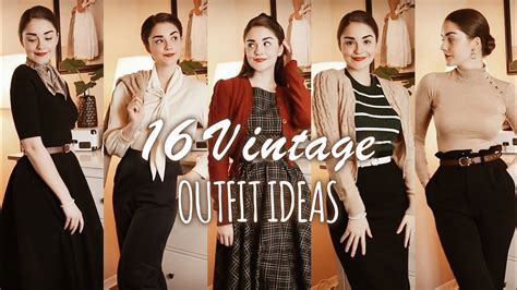 16 VINTAGE OUTFIT IDEAS for Autumn & Winter | Lookbook - YouTube