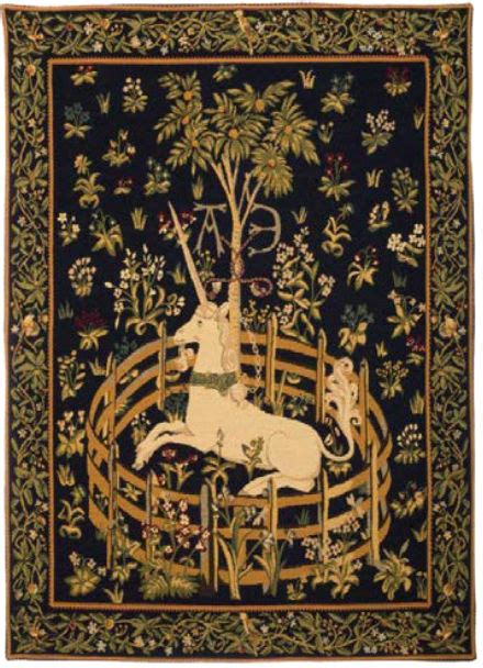 The Unicorn in Captivity - Hunt of the Unicorn - French medieval tapestries