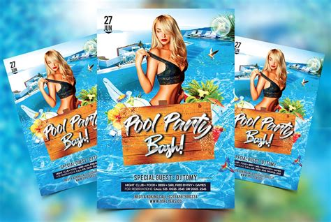 Free Pool Party Flyer Templates - Detrester.com