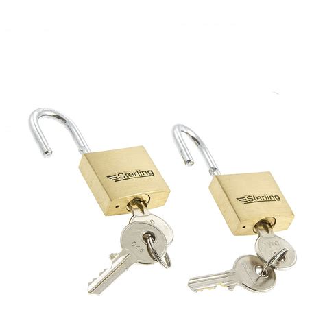 2 x 30mm Keyed Alike Premium Brass Padlock Multi Pack