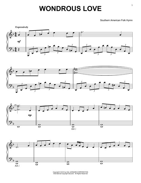 Wondrous Love | Sheet Music Direct