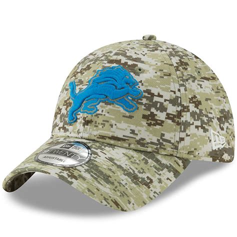 Men's New Era Camo Detroit Lions Digi 9TWENTY Adjustable Hat