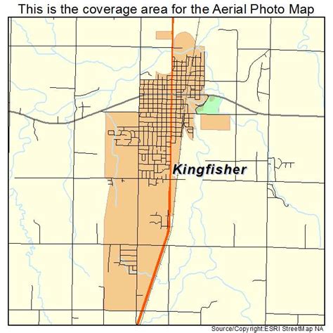 Aerial Photography Map of Kingfisher, OK Oklahoma