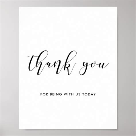 Thank you wedding sign | Zazzle.com