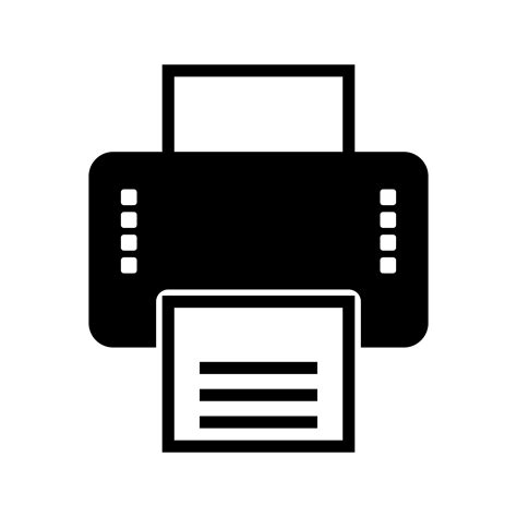 Printer Glyph Black Icon 512071 Vector Art at Vecteezy