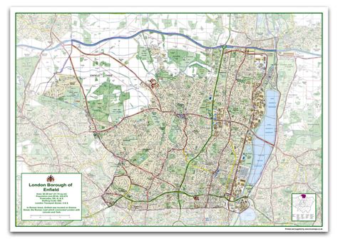 Enfield London Borough Map | I Love Maps