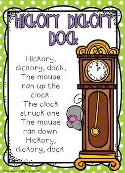 Hickory Dickory Dock: Nursery Rhyme Pack - Great for Distance Learning