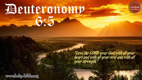 Bible Verse of the day – Deuteronomy 6:5 | Holy Bible