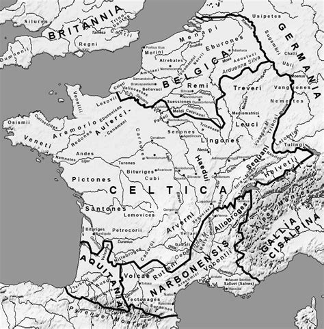 Map of Gaul (Illustration) - World History Encyclopedia