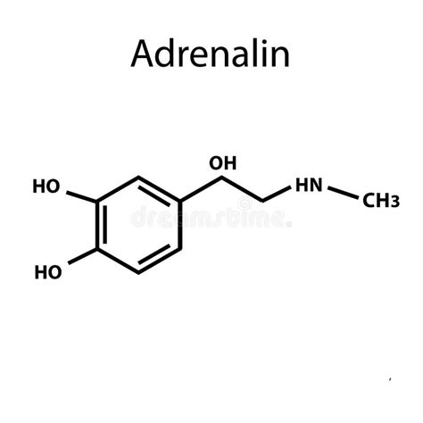 Dopamine molecule model stock vector. Illustration of biochemistry ...