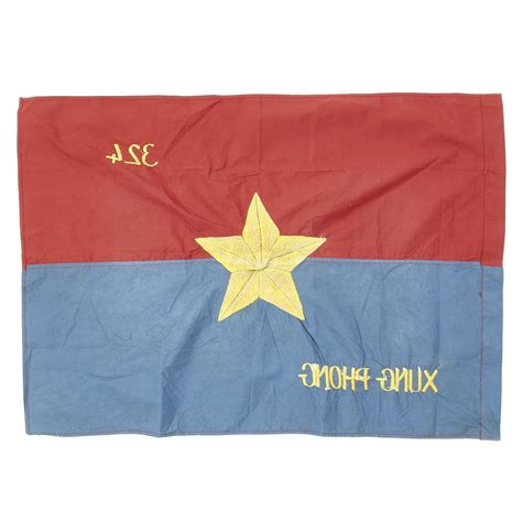 Original Vietnam War North Vietnamese Army Viet Cong Victory Flag - 13 ...