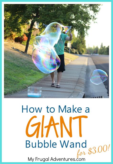 How to Make a GIANT Bubble Wand - My Frugal Adventures