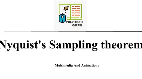 Nyquist Sampling theorem | Lecture-7 - YouTube