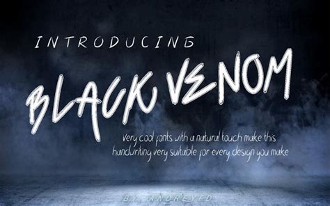 Black Venom Font Free Download