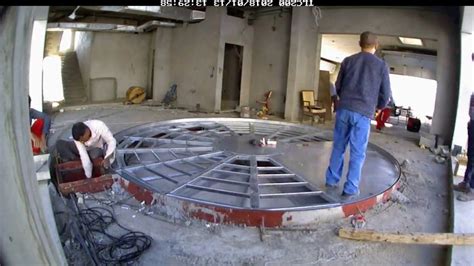 Weizhong revolving car turntable installation | Installation, Turntable ...