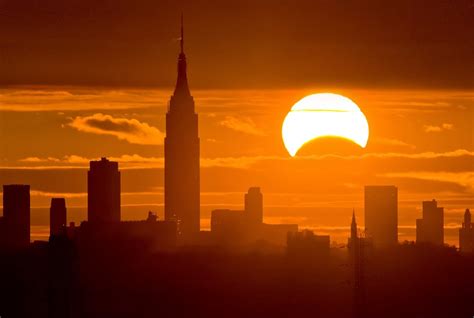 Solar Eclipse over New York City | Earth Blog