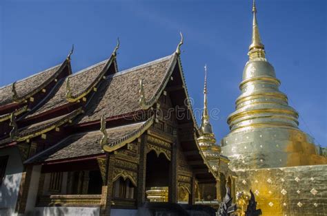 Wat Phra Singh Woramahaviharn. Buddhist Temple in Chiang Mai, Thailand ...