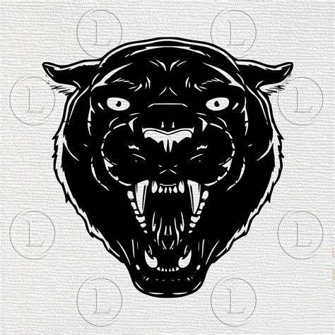 Black Panther Head SVG Panther Tattoo Animals Clip Art Svg | Etsy