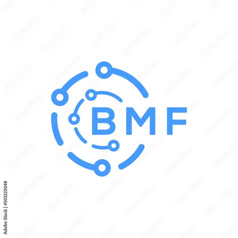 BMF technology letter logo design on white background. BMF creative ...