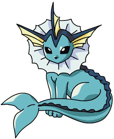 Vaporeon is a water type that Eevee can evolve into by using a Waterstone… | Pokemon eevee ...