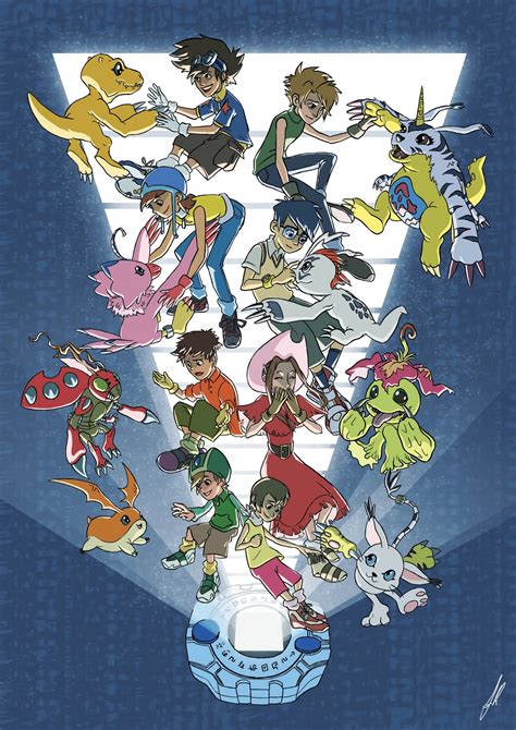 Digidestined Digimon Art Print - Etsy