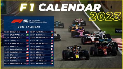 F1 Calendar 2023 | F1 Calendar update | New update f1 | F1 Calendar ...