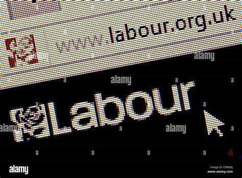 Labour Party UK logo and website close up Stock Photo - Alamy