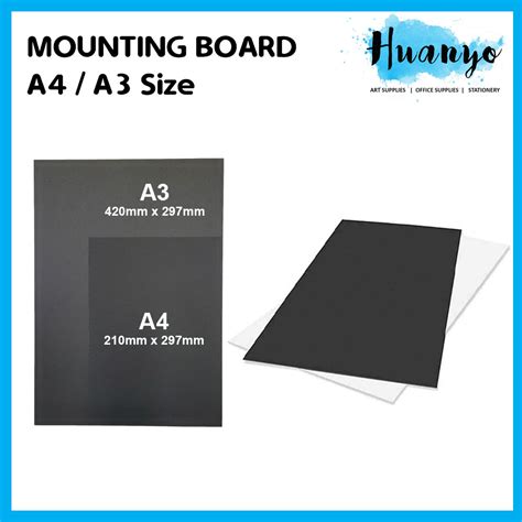 Black Mounting Board (A4, A3 Size) [Modeling / DIY Craft Board, Per PCS]