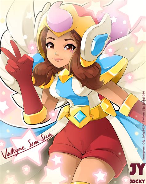 ArtStation - Sam Slade as Valkyrie Janet Brawl Stars