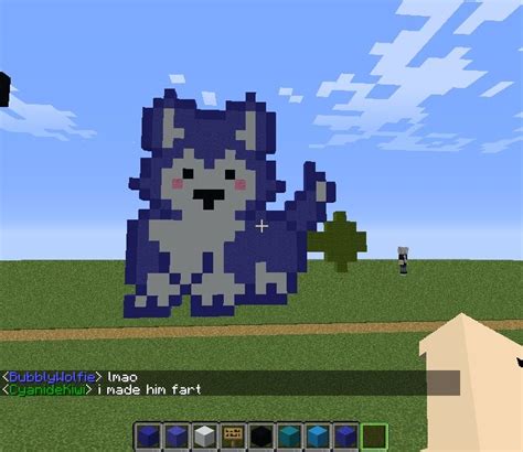 Cute Wolf Pixel Art I Made! | Minecraft Amino