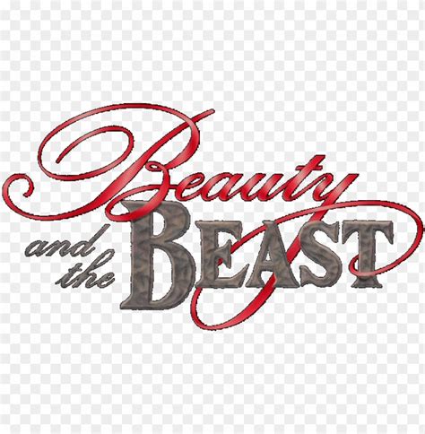 beauty and the beast logo disney PNG image with transparent background | TOPpng