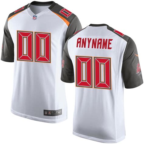 Nike Tampa Bay Buccaneers White Custom Game Jersey