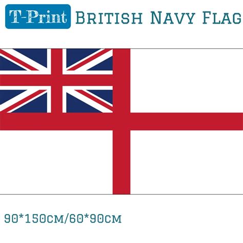 British Navy Warship Flag White Ensign Flag 150x90cm 60x90cm British Navy Polyester Activities ...