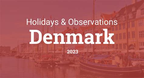 Holidays and Observances in Denmark in 2023