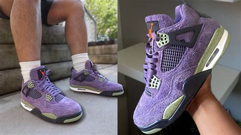 Jordan 4 Canyon Purple | review & on feet - YouTube