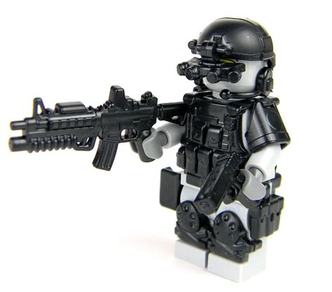 Army Special forces Grey Heavy Assault Minifigure made with real LEGO(R ...