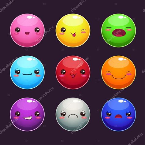 Cartoon round characters Stock Vector Image by ©lilu330 #68788741